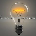 Réponse rapide : comment amorcer une pompe à jet de puits